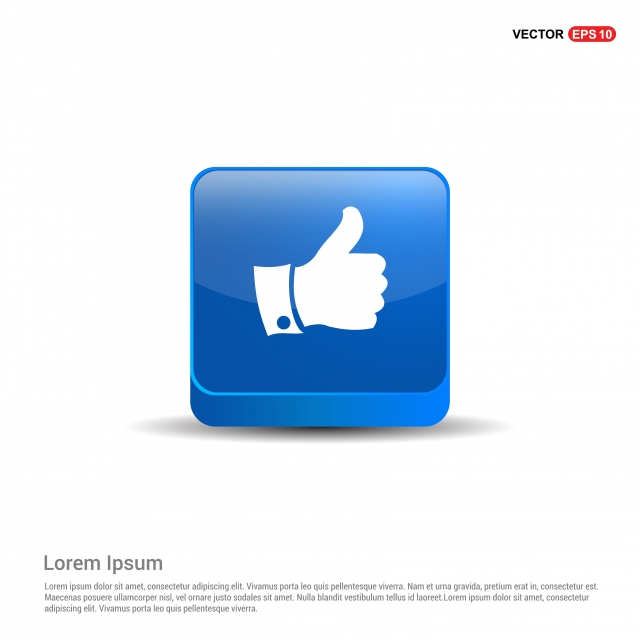 640x640 Like Icon Blue Button, Approval, Approve, Best Png And Vector