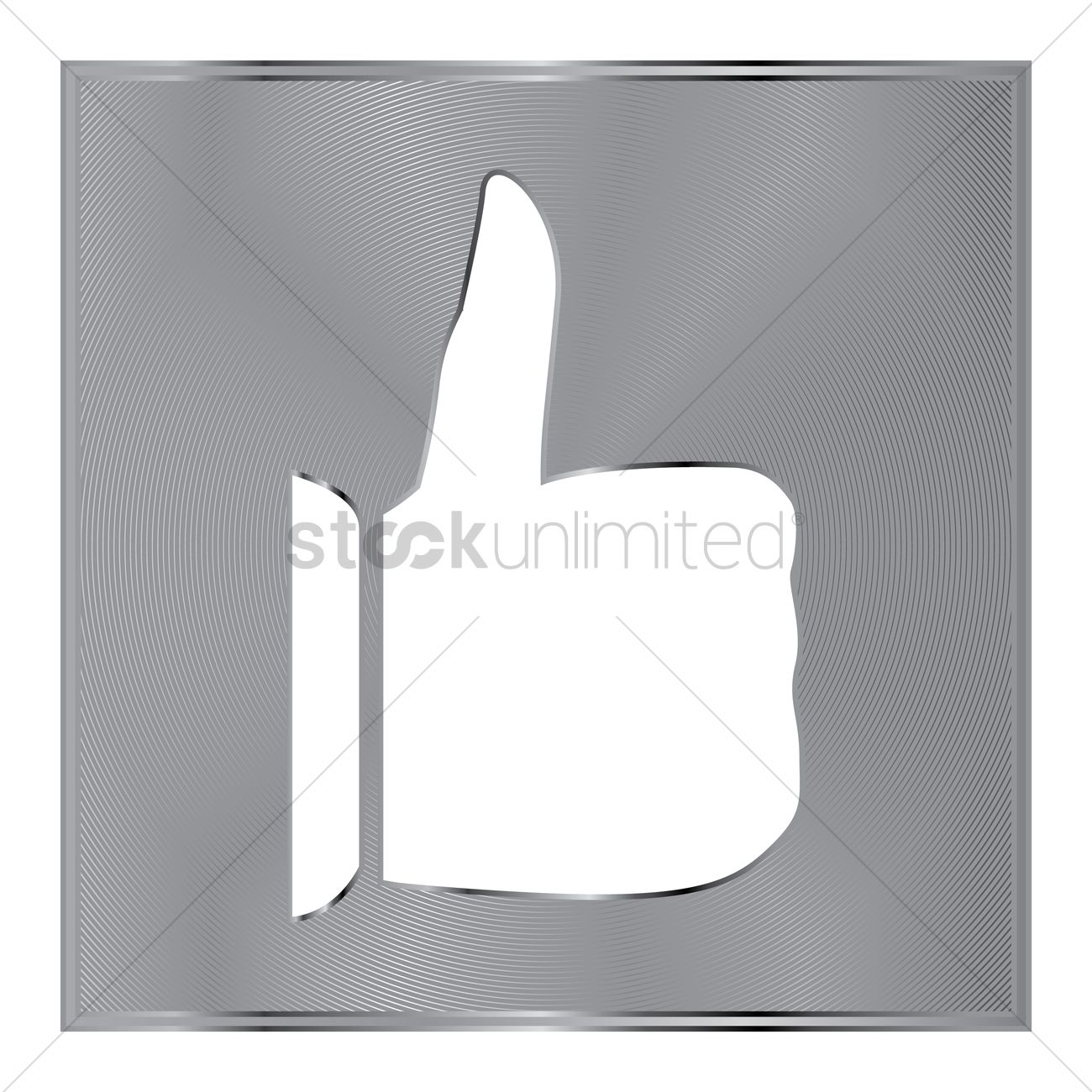 1300x1300 Like Button Vector Image