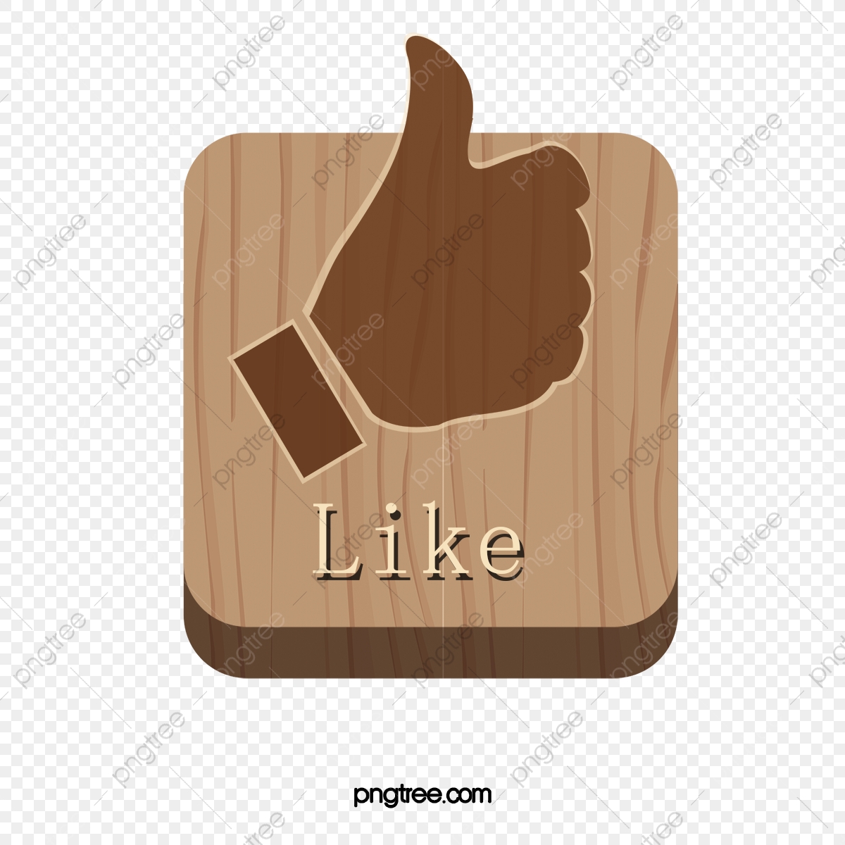 1200x1200 Wood Point Like Button, Wood Vector, Point Vector, Like Vector Png