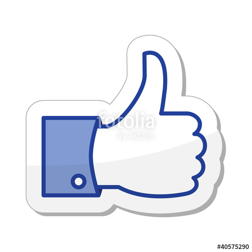 499x500 Like Button Stock Image And Royalty Free Vector On Fotolia