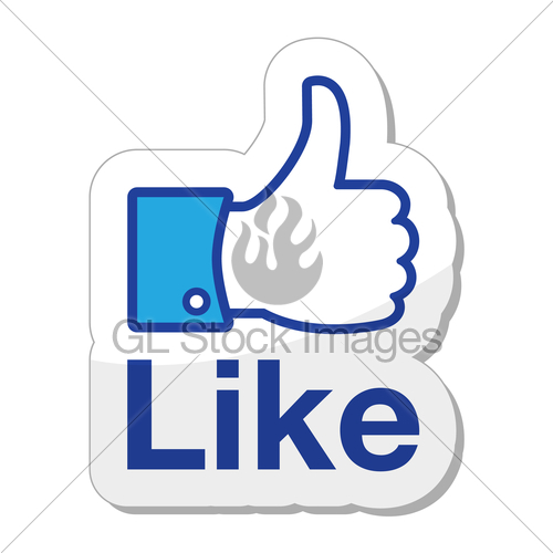 Like It Facebook Vector Sign Gl Stock Images 500x500 Like It Facebook Vector Sign Gl Stock Images