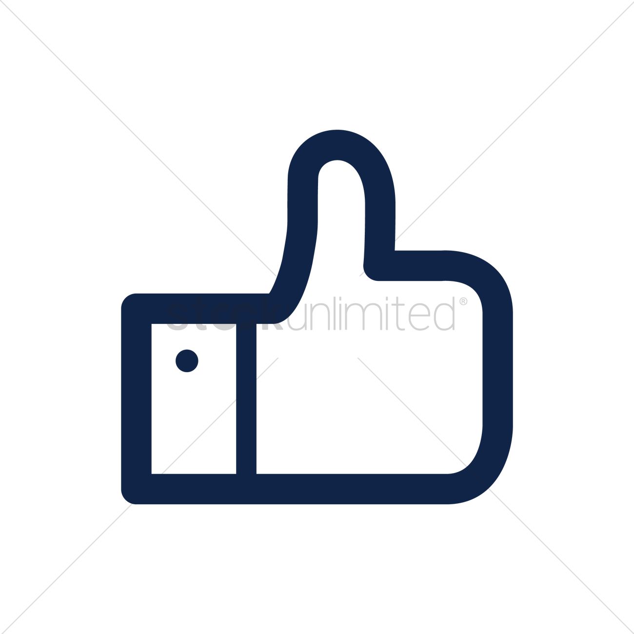 1300x1300 Like Icon Vector Image