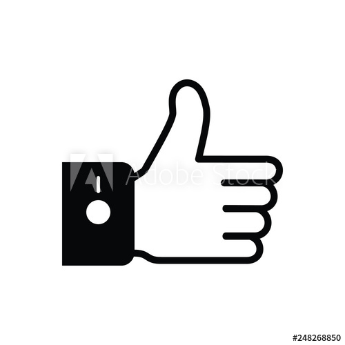 Black Solid Icon For Like Facebook 500x500 Black Solid Icon For Like Facebook