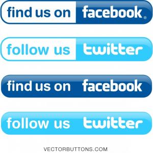 300x300 Free Vector Simple Facebook And Twitter Buttons Soidergi