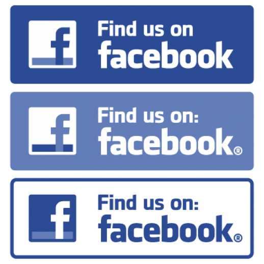 518x518 Find Us On Facebook Logo Vector