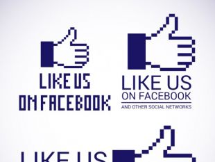 310x233 Like Us On Facebook Logos Free Vector Free Vectors Ui Download