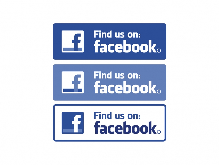 866x650 Facebook Find Us On Vector Logo