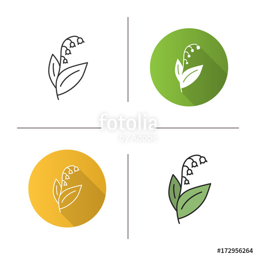 500x500 Lily Of The Valley Icon Stock Image And Royalty Free Vector