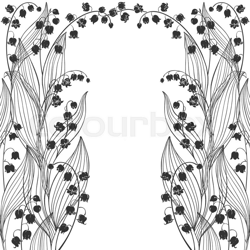 800x800 Lily Of The Valley Vector Stock Vector Colourbox