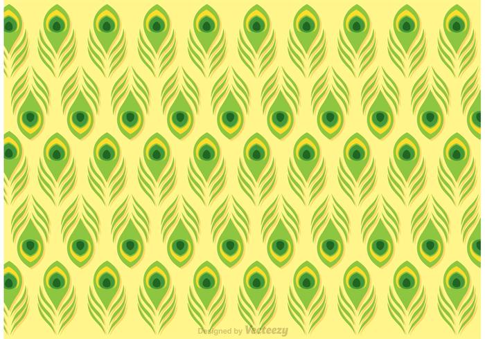 700x490 Lime Green Peacock Feather Pattern Vector