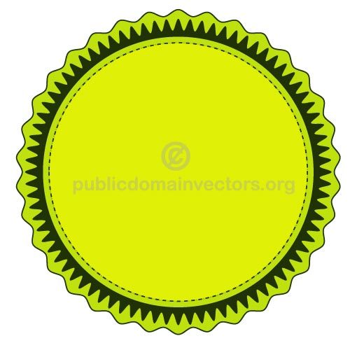 500x500 Lime Green Vector Sticker