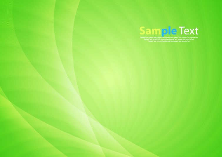 755x534 Bright Green Vector Waves Abstract Background Free Vector