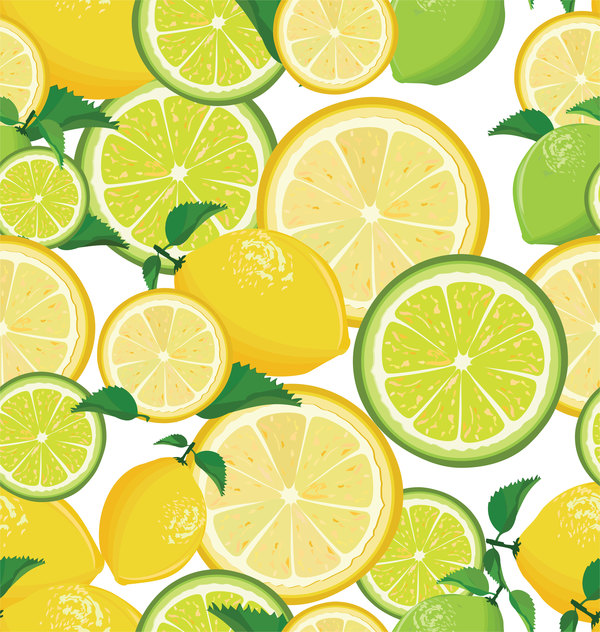 Seamless Pattern With Lemon And Lime Vector Free Download 600x632 Seamless Pattern With Lemon And Lime Vector Free Download