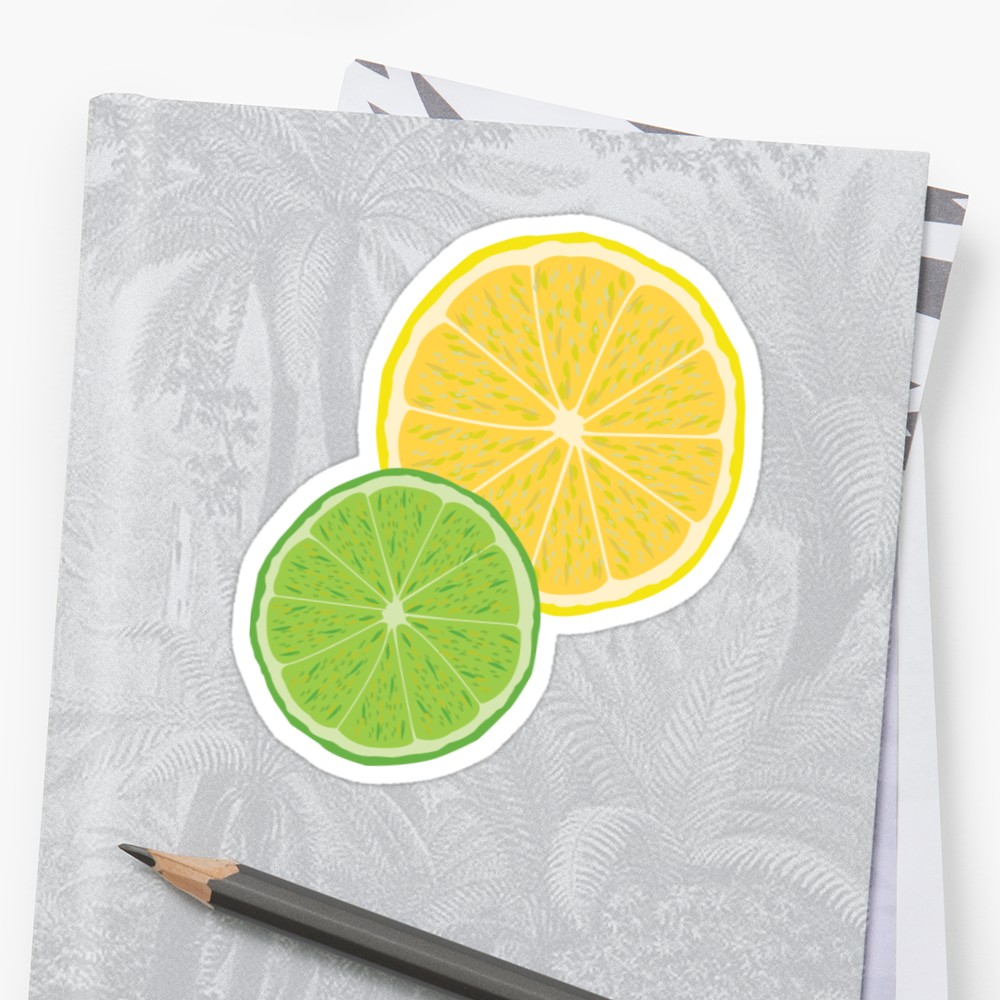 Lemon Lime Vector Sticker 1000x1000 Lemon Lime Vector Sticker