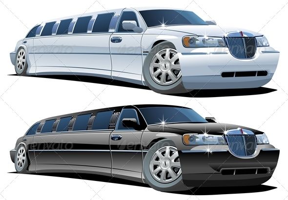 590x410 Cartoon Limousines Set Fonts Logos Icons Car Vector, Cartoon