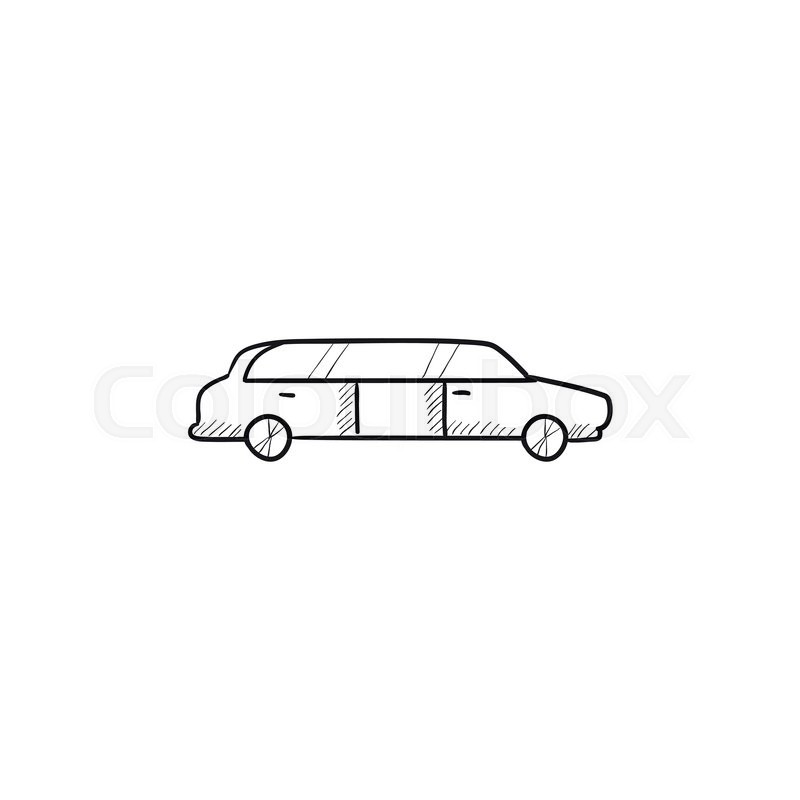 800x800 Wedding Limousine Vector Sketch Icon Stock Vector Colourbox