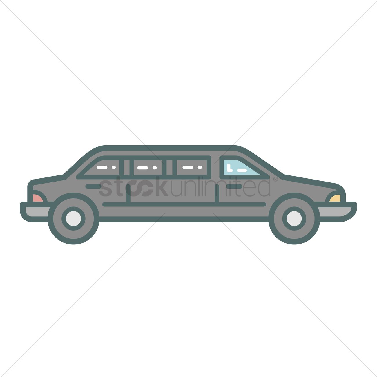 1300x1300 Limousine Vector Image