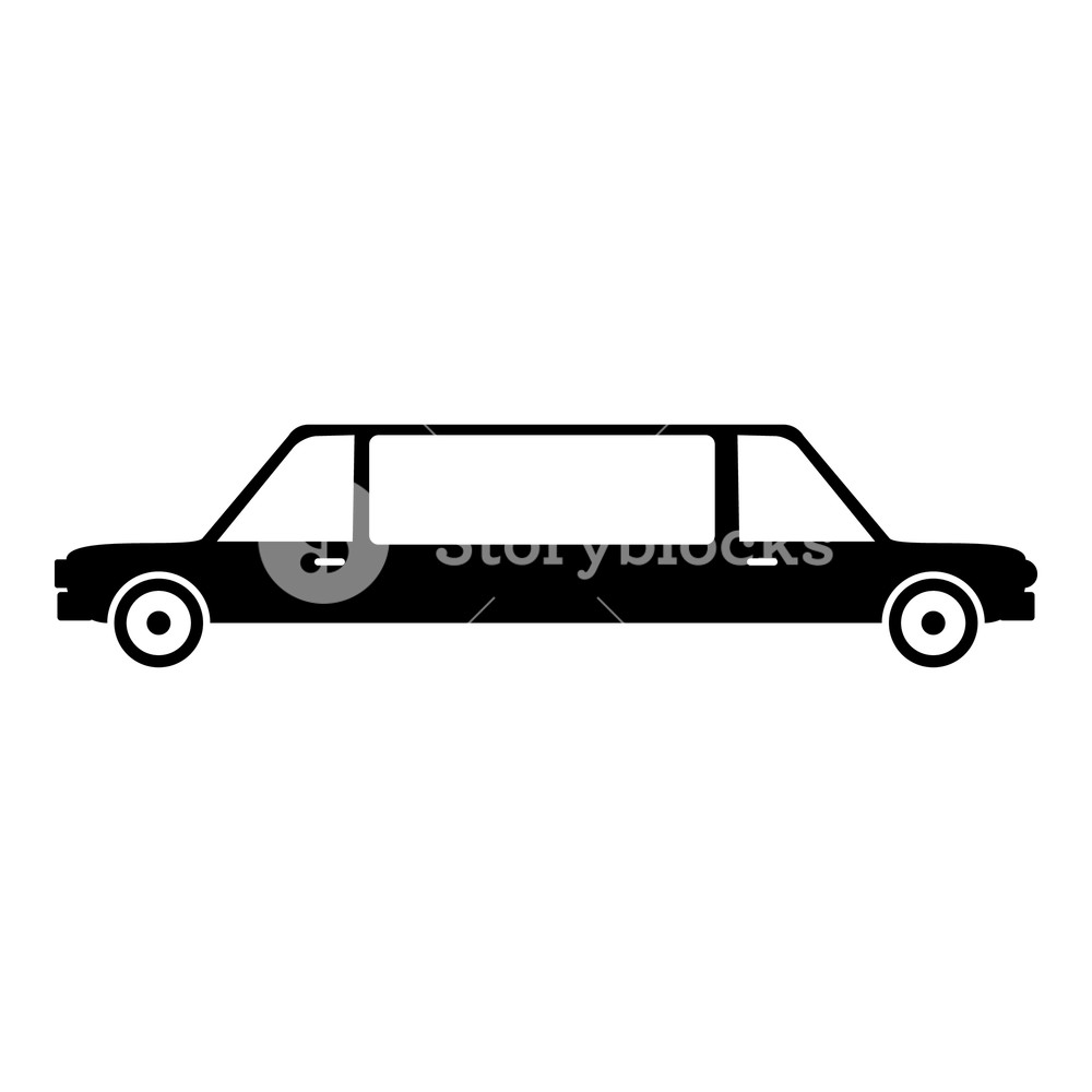 1000x1000 Limousine Icon Simple Illustration Of Limousine Vector Icon