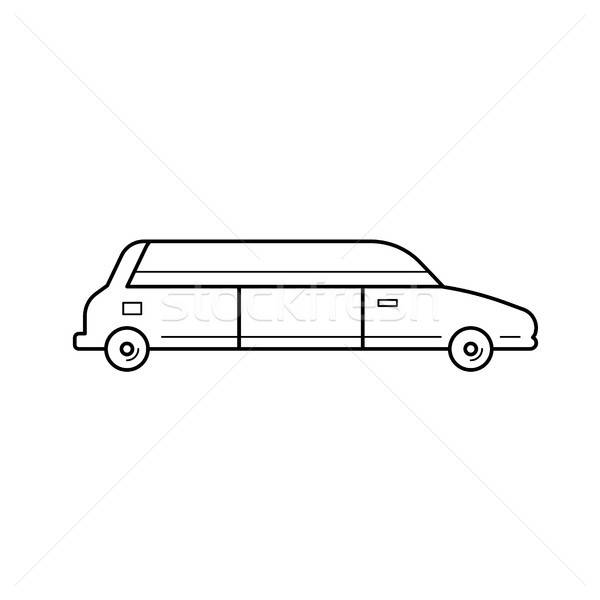 600x600 Limousine Vector Line Icon Vector Illustration Andrei Krauchuk