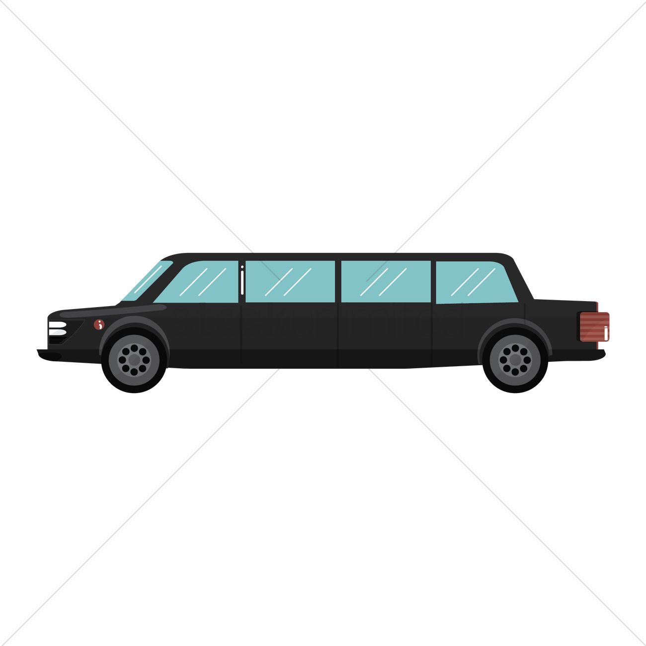1300x1300 Free Limousine Vector Image
