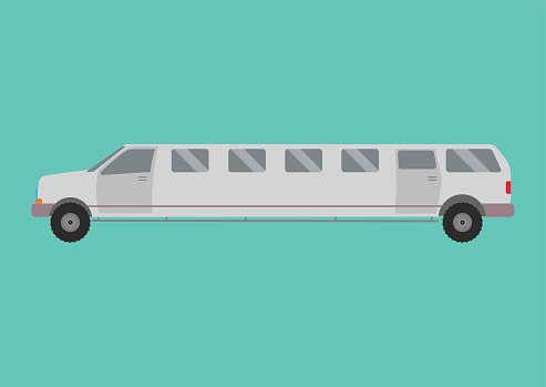 493x349 Limousine Vector Illustration Isolated Premium Clipart