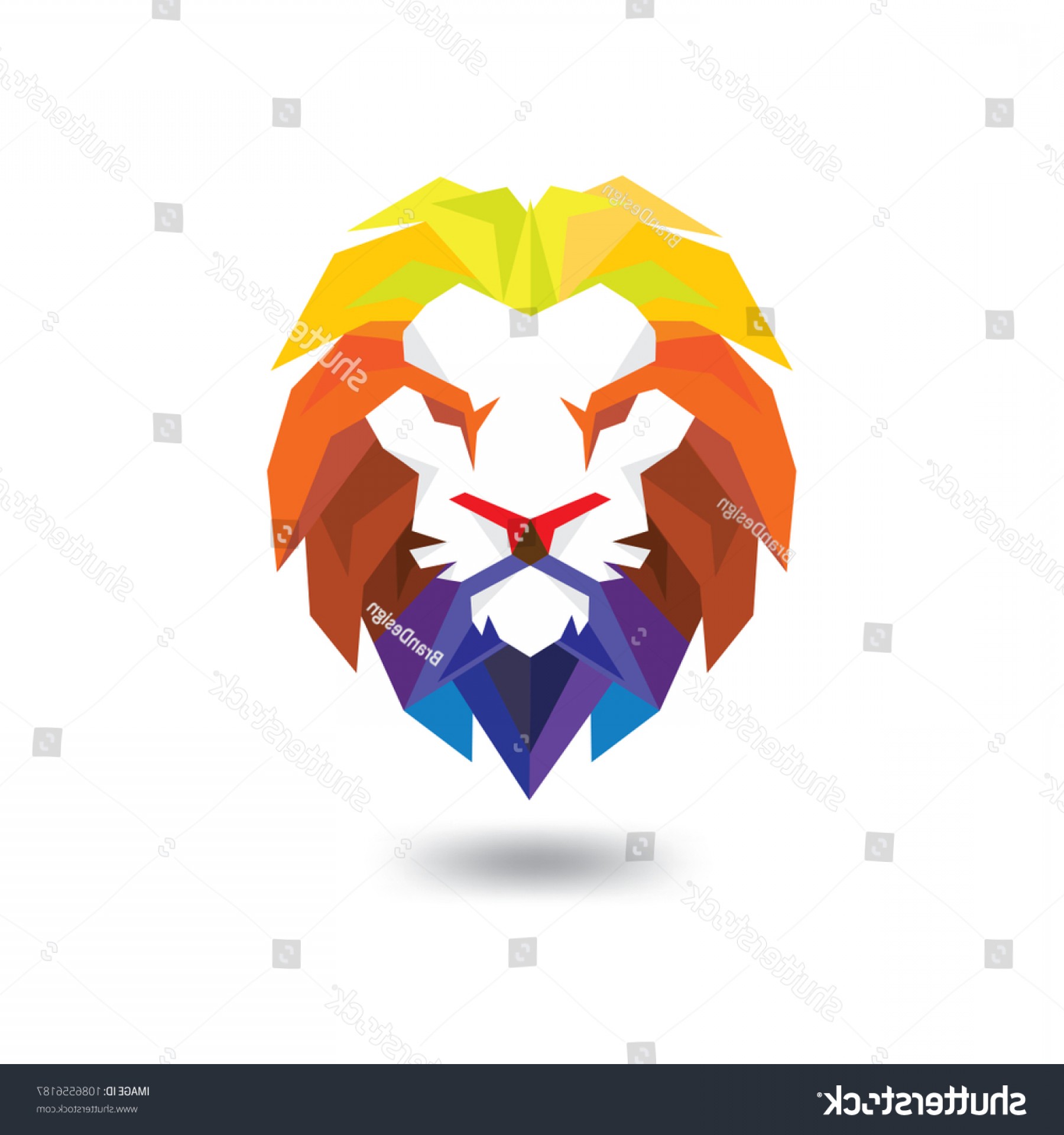 1800x1920 Lion Head Full Color Logo Vector Cqrecords