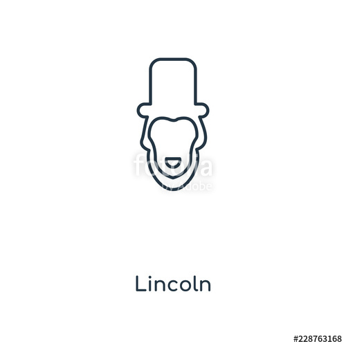 500x500 Lincoln Icon Vector Stock Image And Royalty Free Vector