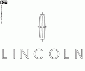 300x250 Lincoln Motor Company Logo Coloring