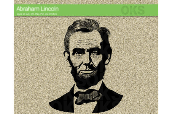 580x386 Abraham Lincoln Vector Graphic