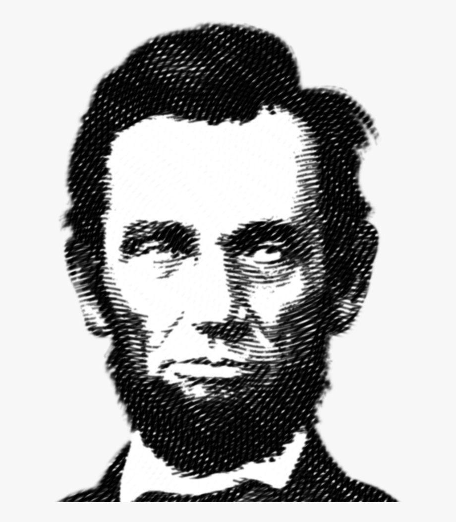 920x1052 Abe Lincoln Vector Woodcut Portrait With All Layers
