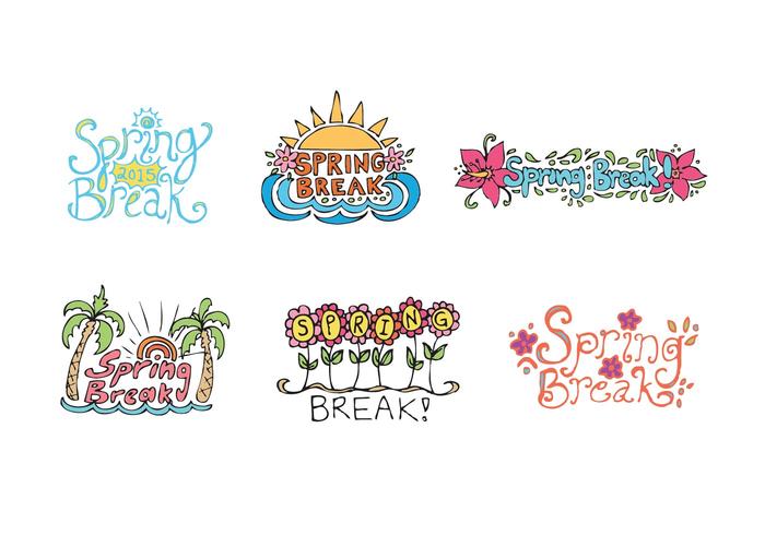 700x490 Free Spring Break Vector Series