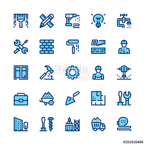Construction, Repair Tools Line Icons Set Modern Graphic Design 500x500 Construction, Repair Tools Line Icons Set Modern Graphic Design