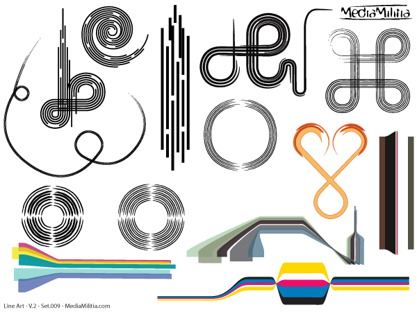 Free Line Art Vector Design Elements Set Files, Vectors 600x450 Free Line Art Vector Design Elements Set Files, Vectors