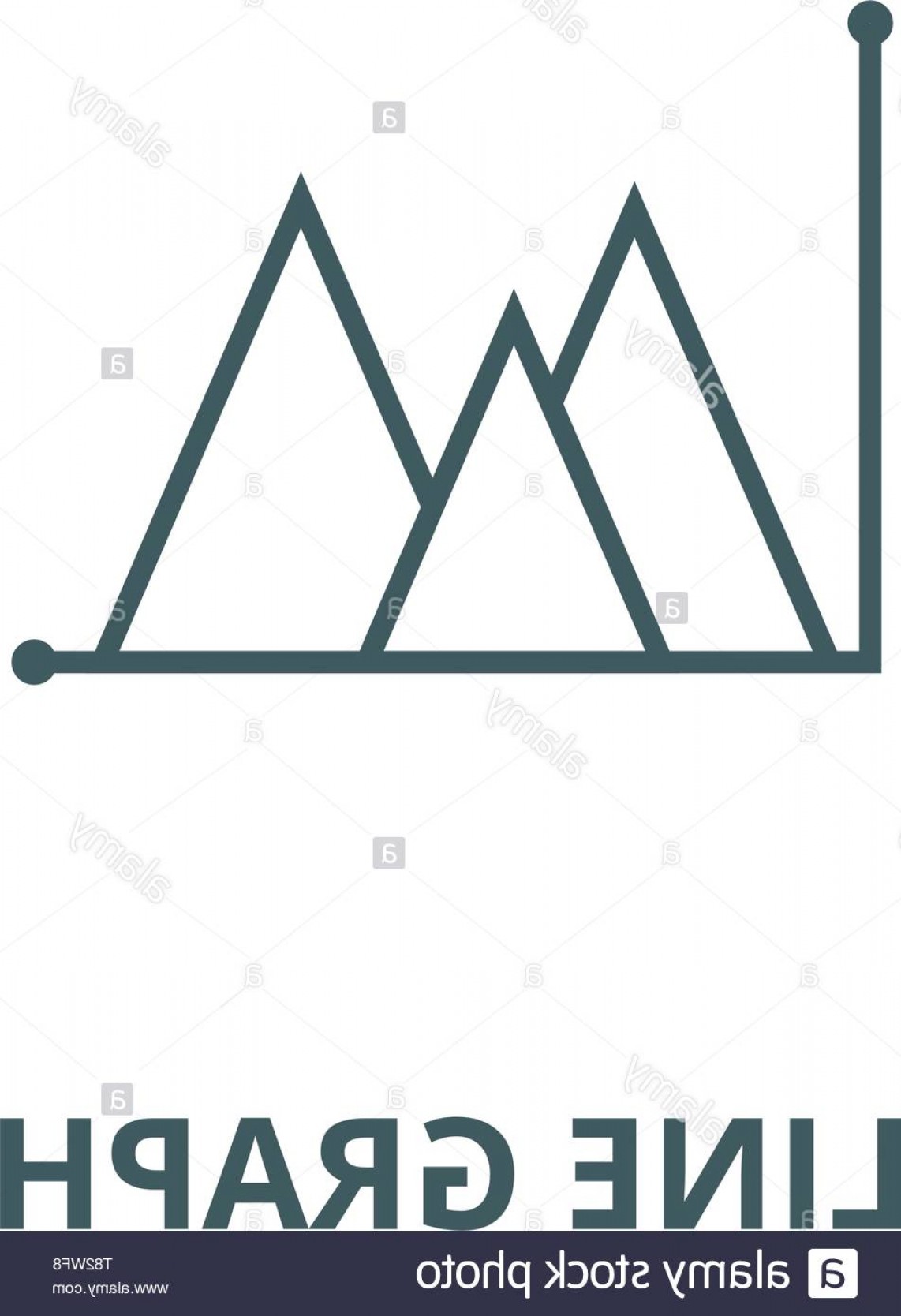 1142x1668 Line Graph Mountain Type Vector Line Icon Linear Concept Outline