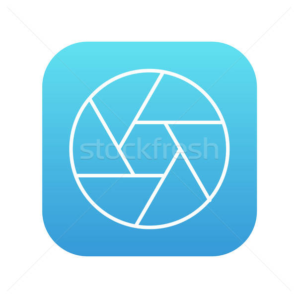 600x600 Camera Shutter Line Icon Vector Illustration Andrei Krauchuk