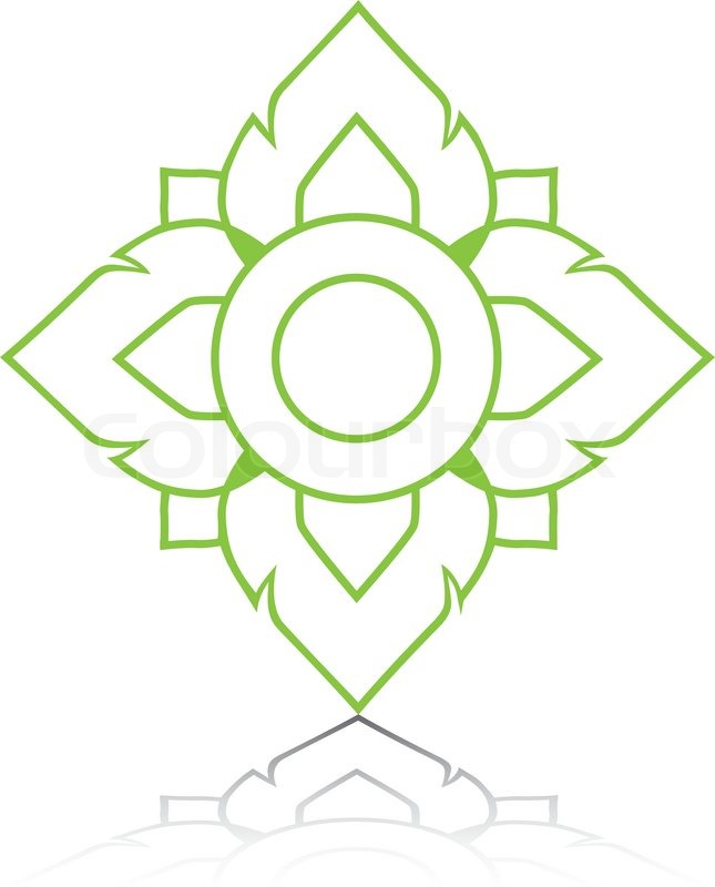 645x800 Logo Line Thai Art Illustration Stock Vector Colourbox