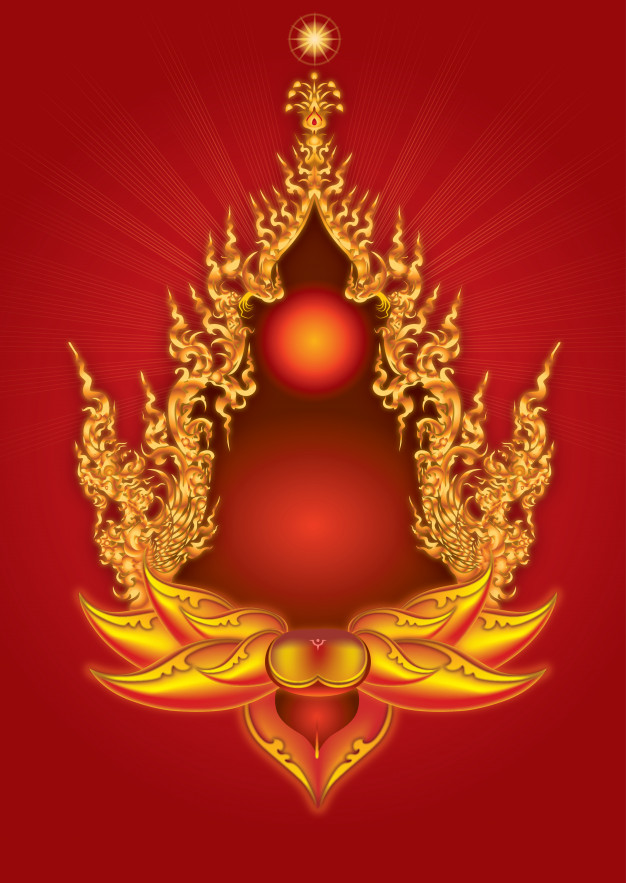 626x883 Frame Art Line Thai Vintage Gold Vector Premium Download