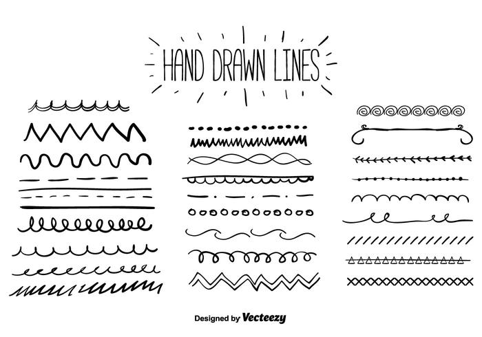 700x490 Hand Drawn Lines Vector