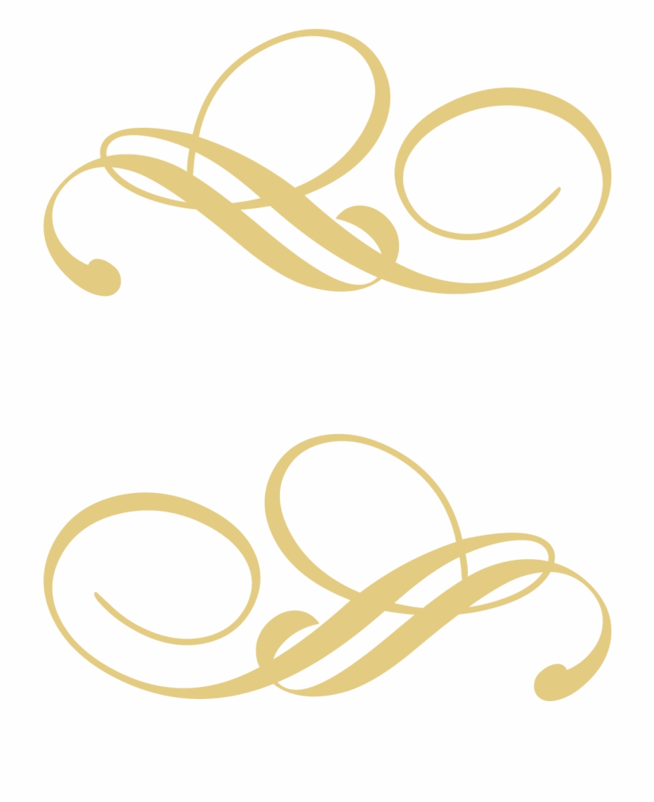 920x1129 Decorative Line Gold Png