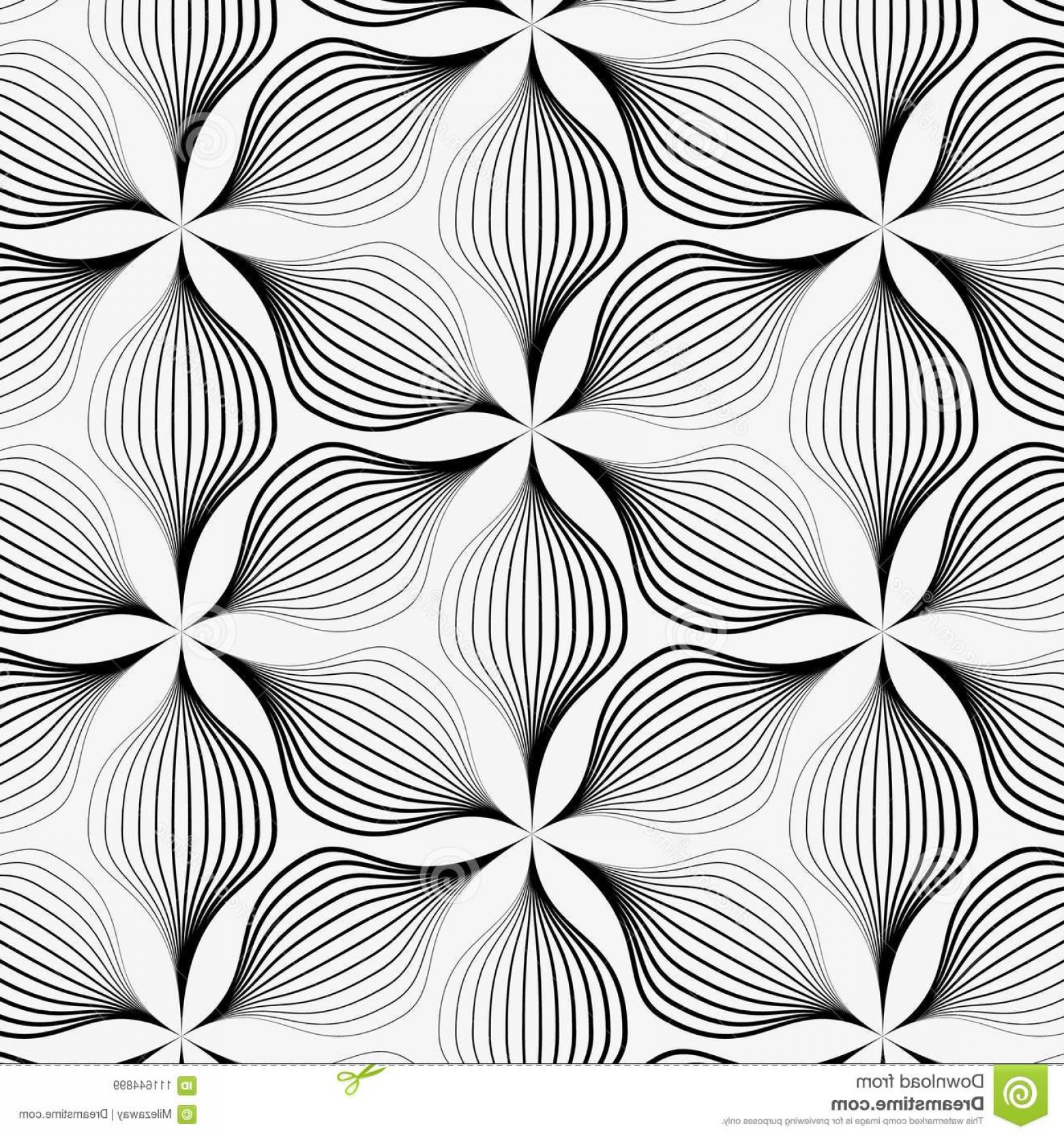 1560x1668 Linear Vector Pattern Repeating Abstract Leaves Gray Line Leaf