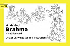 240x160 Linear Vector Illustrations Relegious Collection Pack Vecras