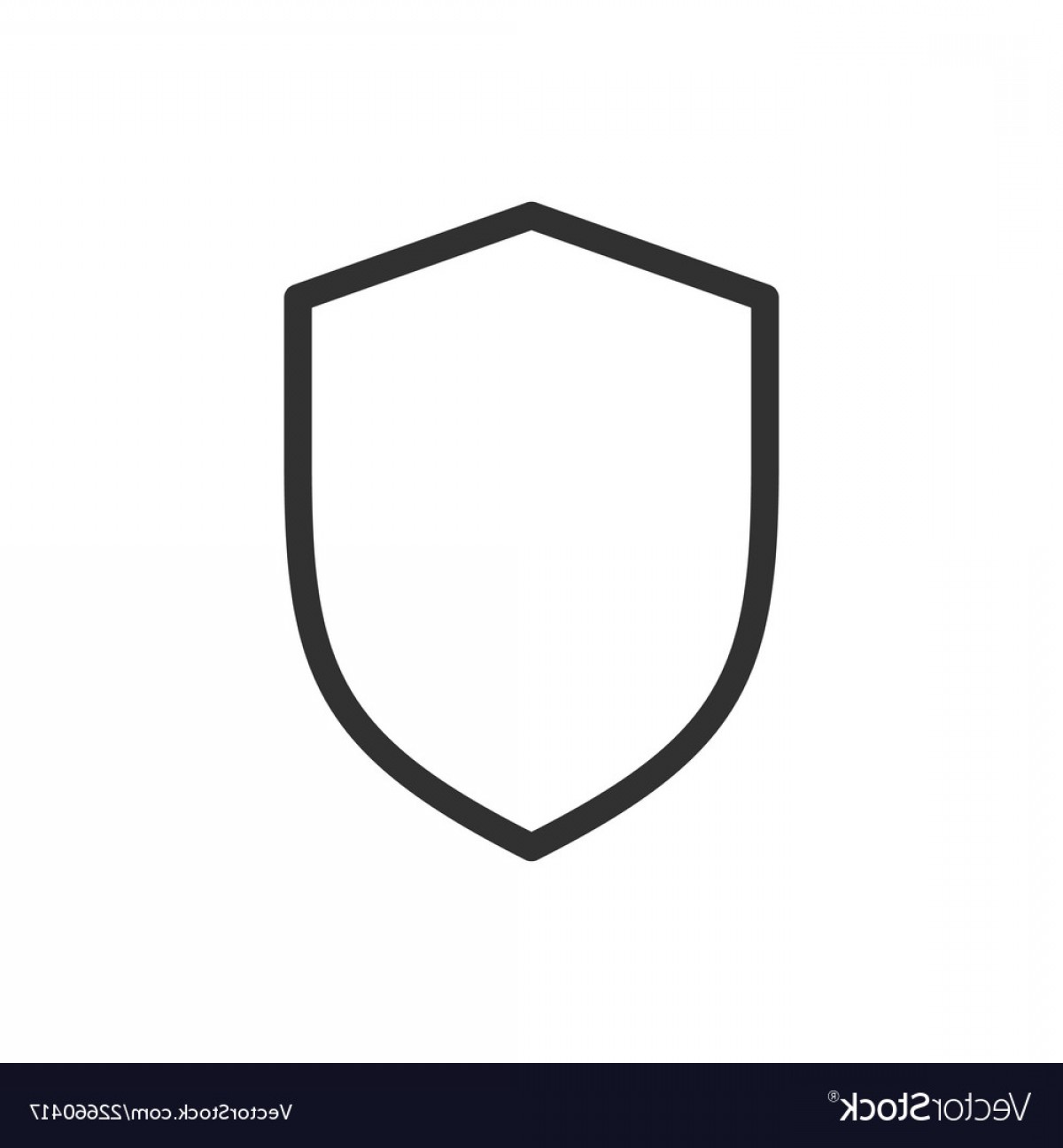 1200x1296 Shield Line Icon Outline Linear Pictogram Vector Cqrecords
