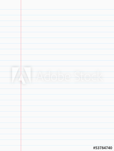 377x500 Lined Paper And Note Paper Vector Illustration