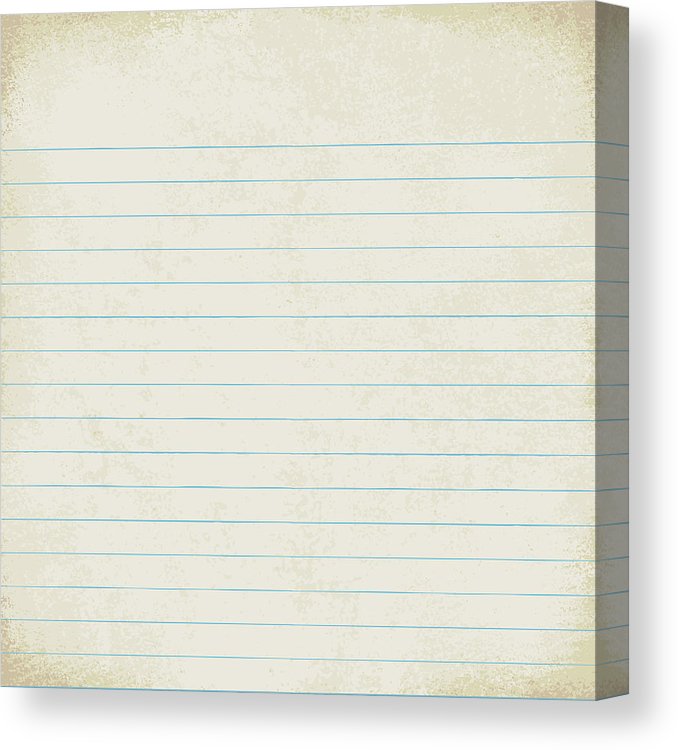 678x750 Vintage Lined Paper Vector Background Canvas Print Canvas Art