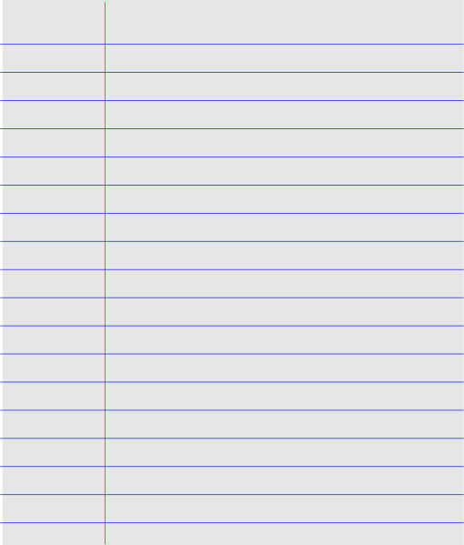 510x599 Lined Paper Vector Clip Art