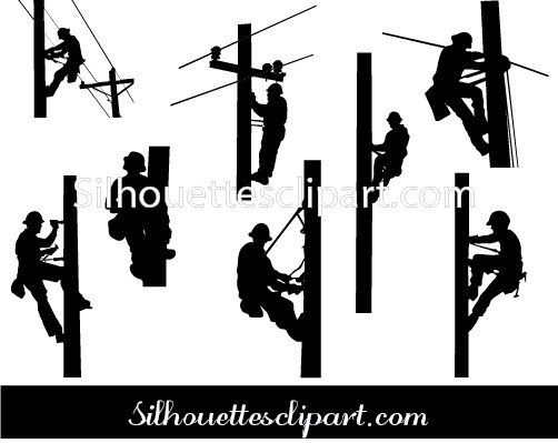 Lineman Silhouette Vector People Vector Graphics Lineman 502x399 Lineman Silhouette Vector People Vector Graphics Lineman