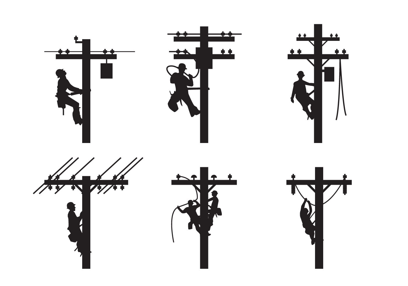 Lineman Silhouette Vector Stencils Silhouette Vector, Lineman 1400x980 Lineman Silhouette Vector Stencils Silhouette Vector, Lineman