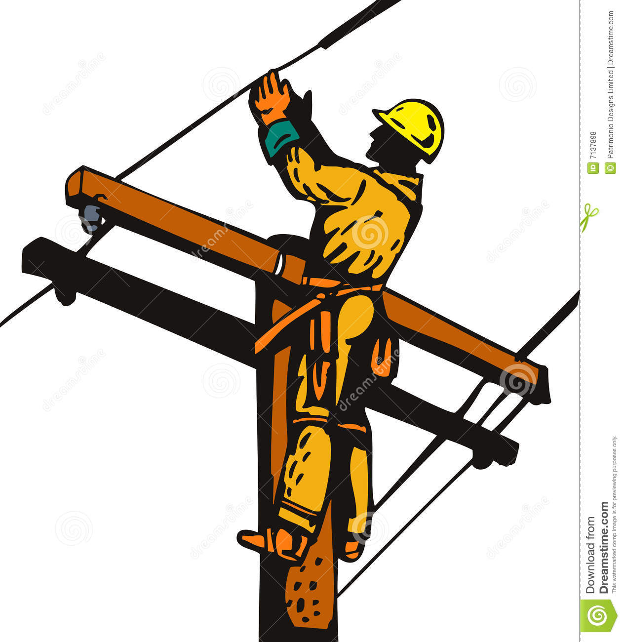 Power Lineman Clipart 1264x1300 Power Lineman Clipart