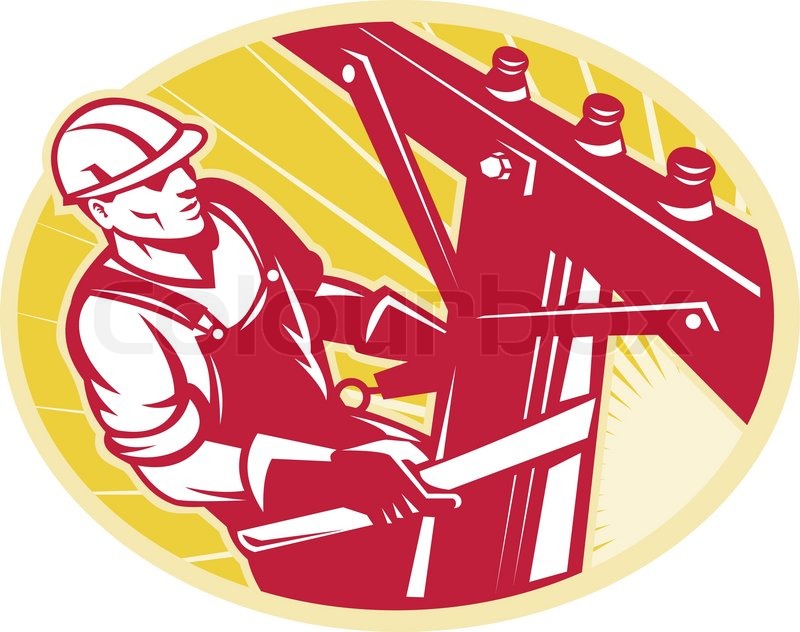 Lineworker Power Lineman Climbing Stock Vector Colourbox 800x632 Lineworker Power Lineman Climbing Stock Vector Colourbox