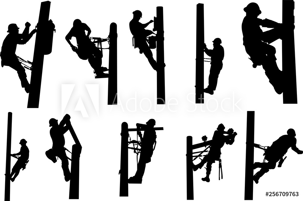 Photo Art Print Power Lineman Silhouette Shape Vector Europosters 1000x664 Photo Art Print Power Lineman Silhouette Shape Vector Europosters